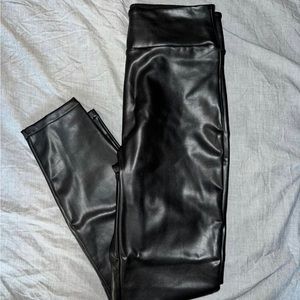 abercrombie faux leather leggings